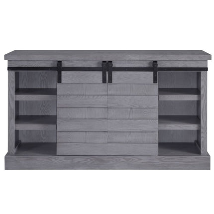 Amrita - TV Stand - Gray Oak ACME 