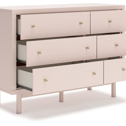 Wistenpine - Blush - Six Drawer Dresser Signature Design by Ashley® 