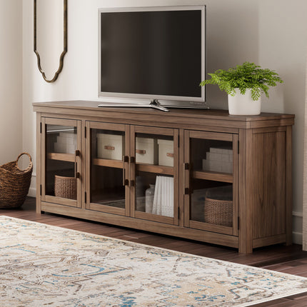 Boardernest - Brown - Extra Large TV Stand Signature Design by Ashley® 