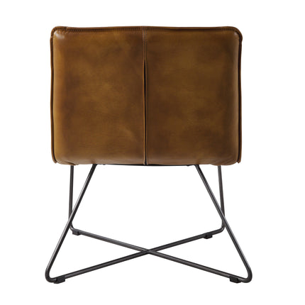 Balrog - Accent Chair - Saddle Brown Top Grain Leather ACME 