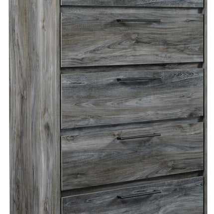 Baystorm - Gray - Five Drawer Chest Ashley Furniture 