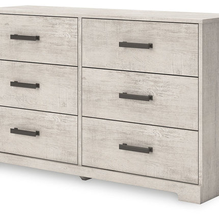 Shawburn - Whitewash - Six Drawer Dresser Signature Design by Ashley® 