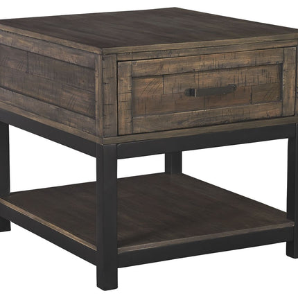 Johurst - Grayish Brown - Rectangular End Table Ashley Furniture 