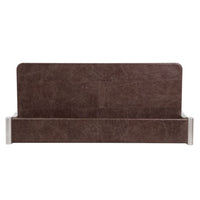 Brancaster - Desk - Retro Brown Top Grain Leather & Aluminum ACME 