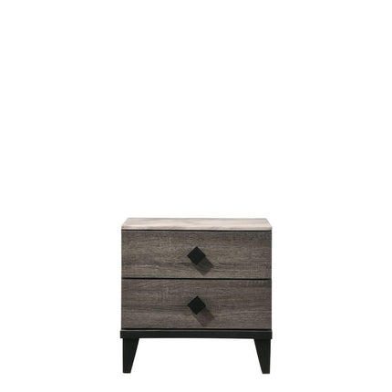 Avantika - Nightstand - Faux Marble & Rustic Gray Oak ACME 