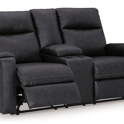 Axtellton - Carbon - Dbl Power Reclining Loveseat With Console Signature Design by Ashley® 