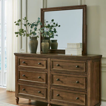 Sturlayne - Brown - Dresser And Mirror Benchcraft® 