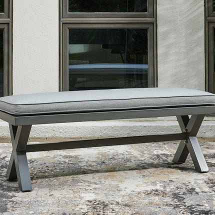 Elite Park - Gray - Bench With Cushion Signature Design by Ashley® 