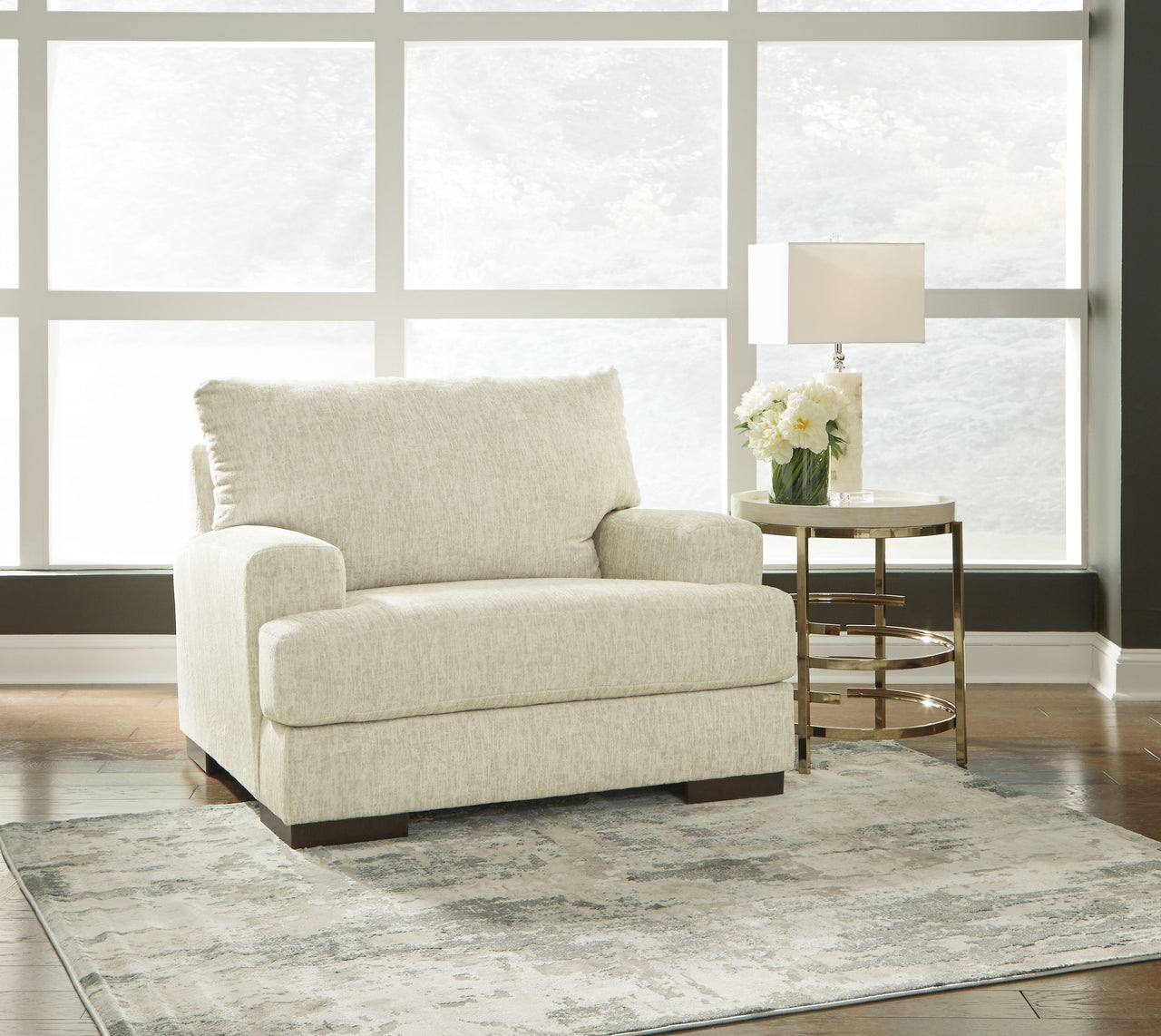 Caretti - Parchment - Chair And A Half - Tony's Home Furnishings