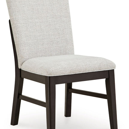 Neymorton - Light Gray / Brown - Dining Upholstered Side Chair (Set of 2) Signature Design by Ashley® 