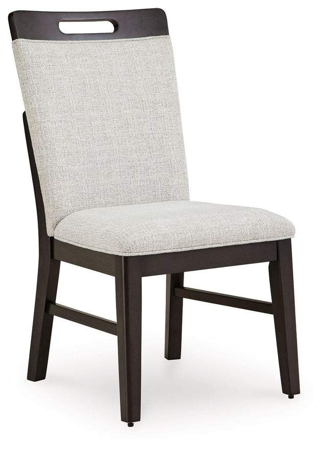 Neymorton - Light Gray / Brown - Dining Upholstered Side Chair (Set of 2) Signature Design by Ashley® 