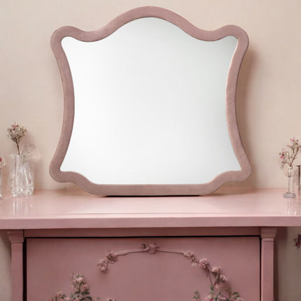 Salonia - Mirror - Pink Velvet ACME 