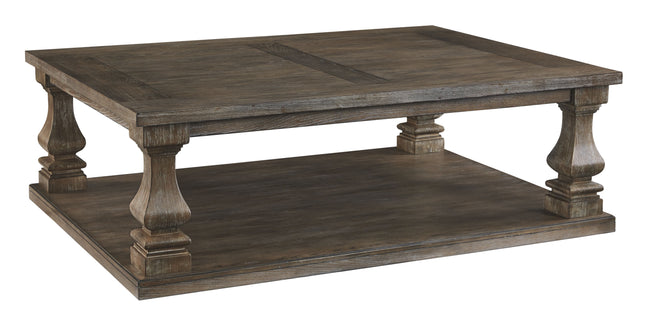 Johnelle - Gray - Rectangular Cocktail Table Signature Design by Ashley® 