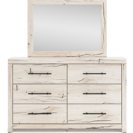 Lawroy - Light Natural - Dresser And Mirror Benchcraft® 