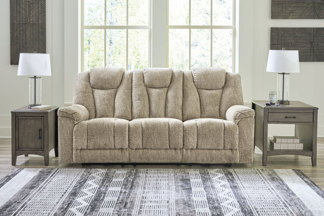 Hindmarsh - Stone - Power Reclining Sofa With Adj Headrest Signature Design by Ashley® 