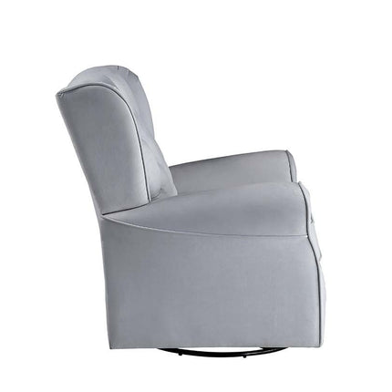 Zeger - Swivel Chair - Gray Fabric ACME 