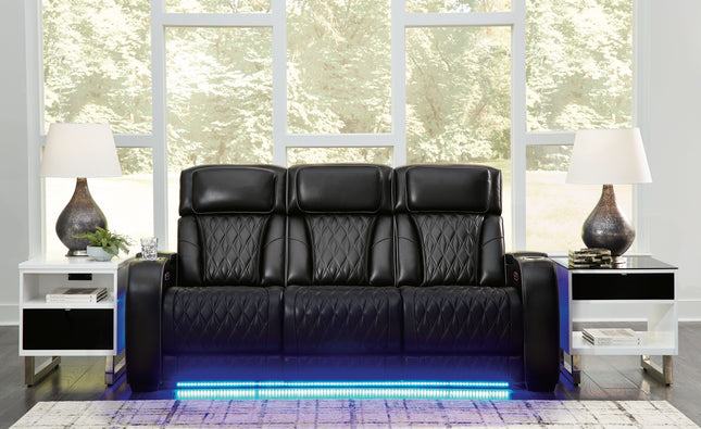 Boyington - Black - 2 Pc. - Power Reclining Sofa And Loveseat Signature Design by Ashley® 