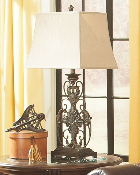 Sallee - Gold Finish - Poly Table Lamp - Tony's Home Furnishings