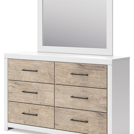 Charbitt - Two-tone - Dresser And Mirror Signature Design by Ashley® 