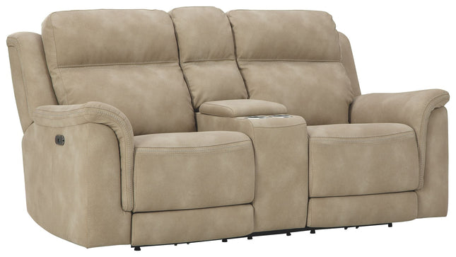 Next-Gen Durapella - Reclining Power Loveseat With Console Ashley Furniture 