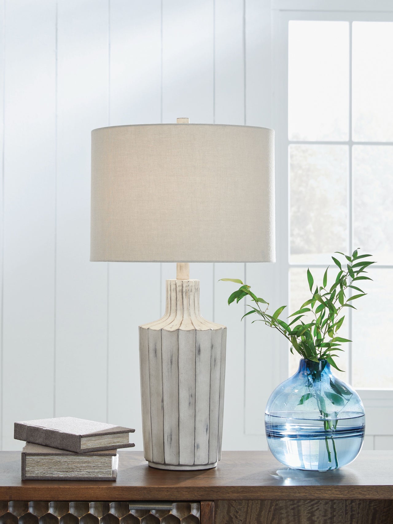 Imre - Distressed Brown - Poly Table Lamp