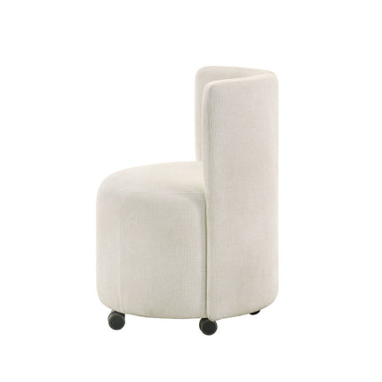 Blayde - Side Chair With Swivel (Set of 2) - White Fabric ACME 