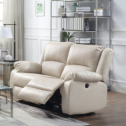 Zuriel - Power Motion Loveseat With USB - Beige - Tony's Home Furnishings