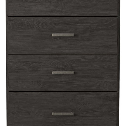 Belachime - Charcoal - Four Drawer Chest Signature Design by Ashley® 