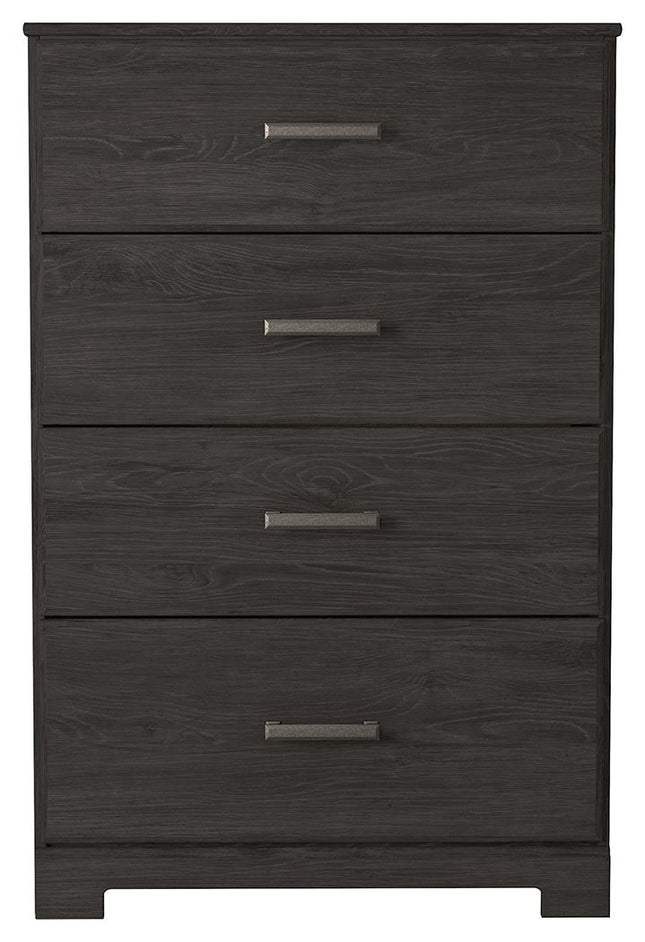 Belachime - Charcoal - Four Drawer Chest Signature Design by Ashley® 