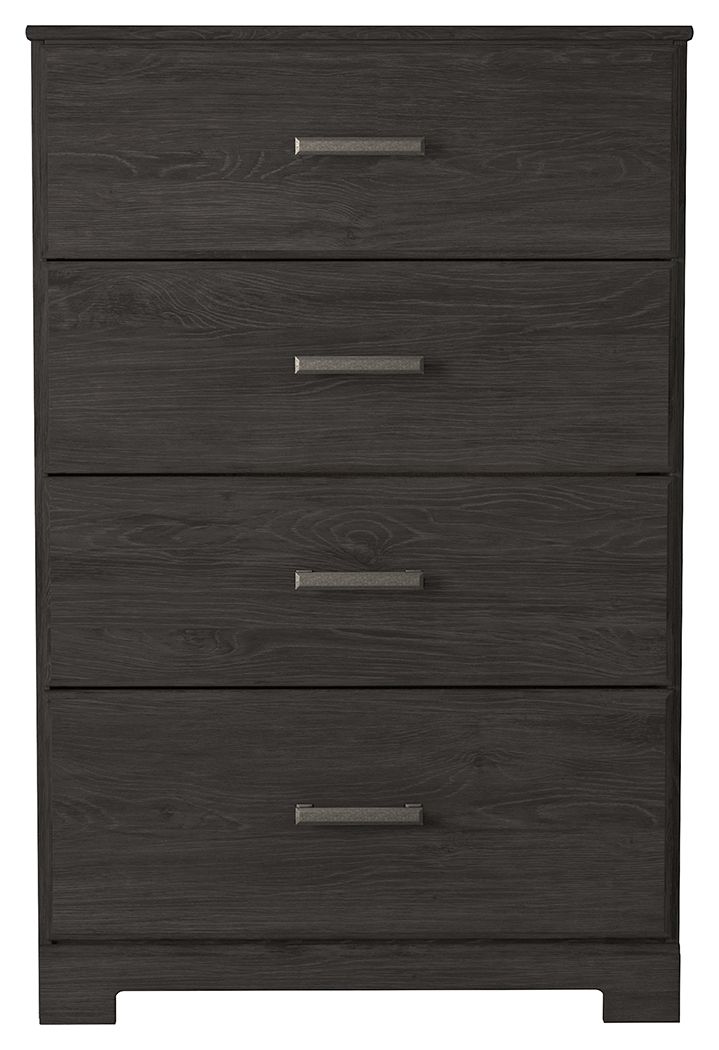 Belachime - Charcoal - Four Drawer Chest Ashley Furniture 