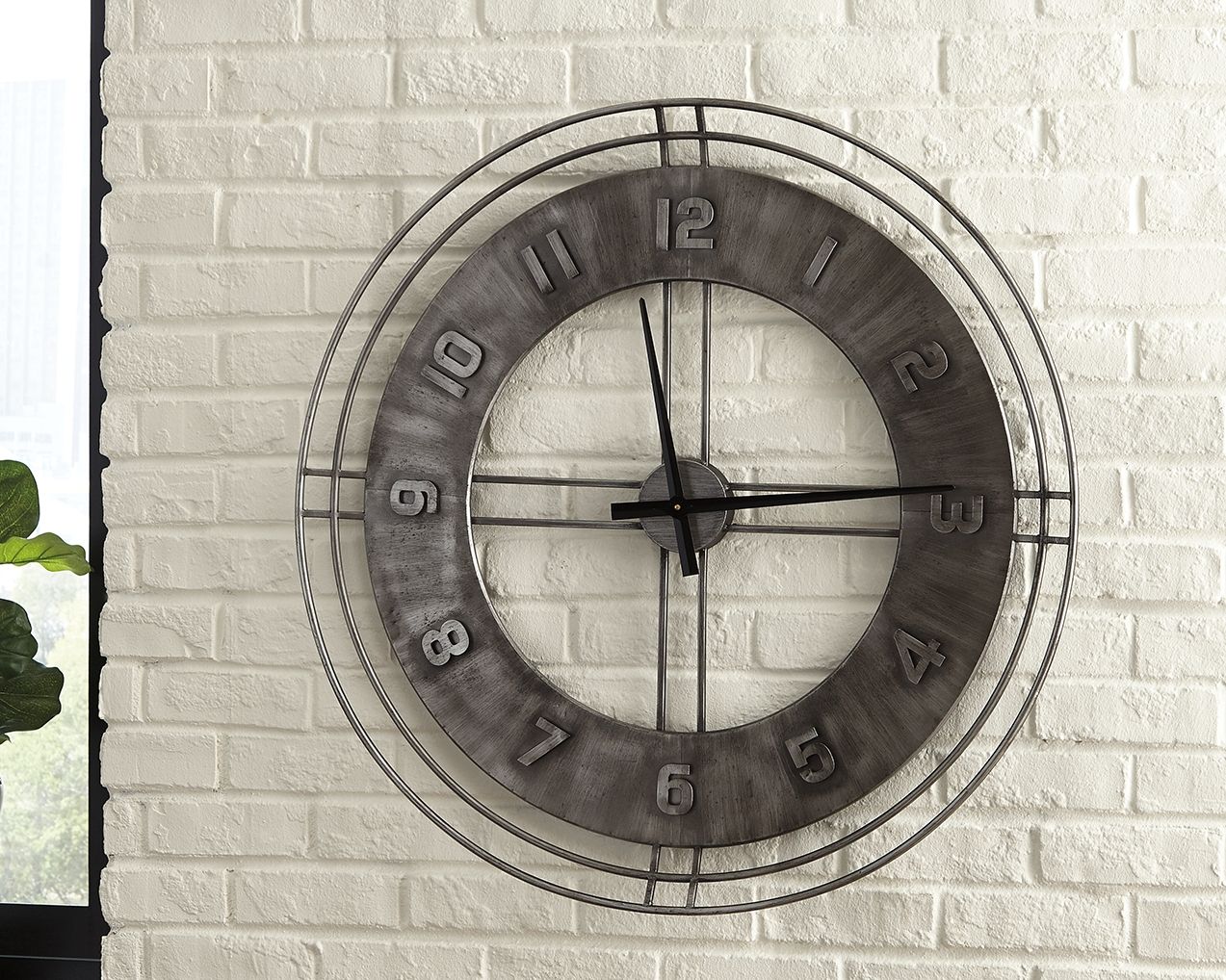 Ana - Antique Gray - Wall Clock - Tony's Home Furnishings