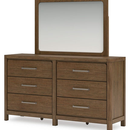 Cabalynn - Light Brown - Dresser And Mirror Signature Design by Ashley® 