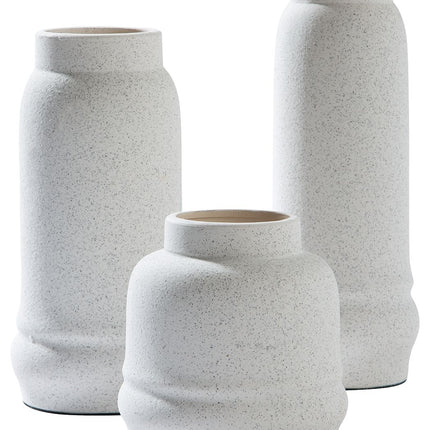 Jayden - White - Vase Set (Set of 3) Ashley Furniture 