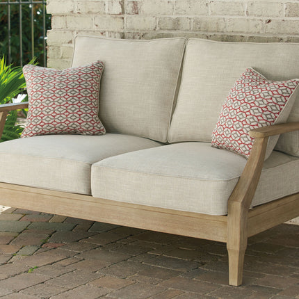 Clare - Beige - Loveseat W/Cushion Ashley Furniture 