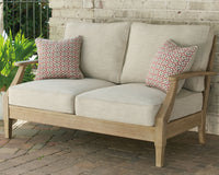 Thumbnail for Clare - Beige - Loveseat W/Cushion - Tony's Home Furnishings
