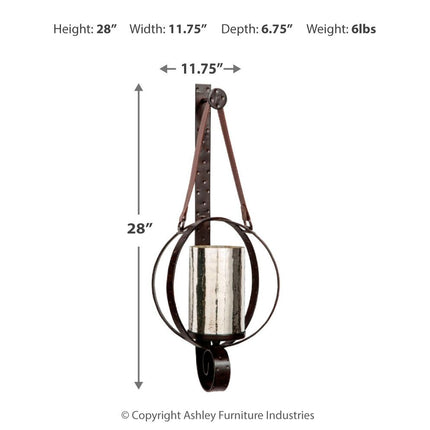 Despina - Brown - Wall Sconce Ashley Furniture 