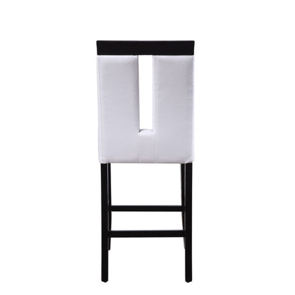 Bernice - Counter Height Chair (Set of 2) - White PU & Black ACME 