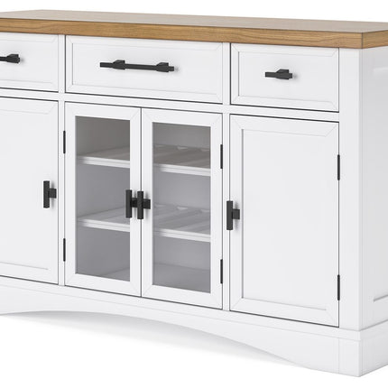 Ashbryn - White / Natural - Dining Room Server Signature Design by Ashley® 