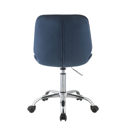 Muata - Office Chair - Twilight Blue Velvet & Chrome ACME 