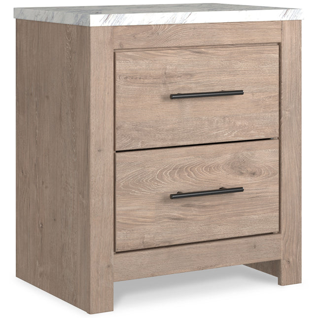 Senniberg - Light Brown - Two Drawer Night Stand Ashley Furniture 