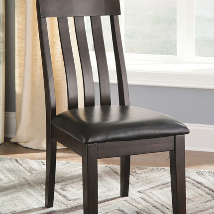 Haddigan - Dark Brown - Dining Uph Side Chair (Set of 2) Ashley Furniture 