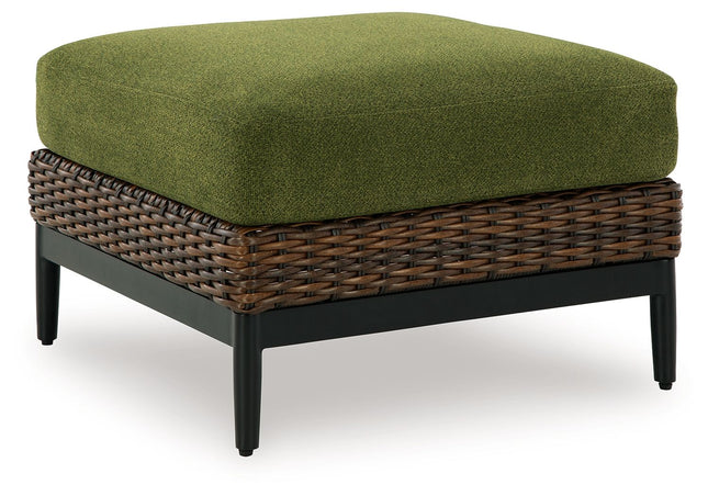 Horizon Hall - Brown / Green - Ottoman With Cushion Signature Design by Ashley® 