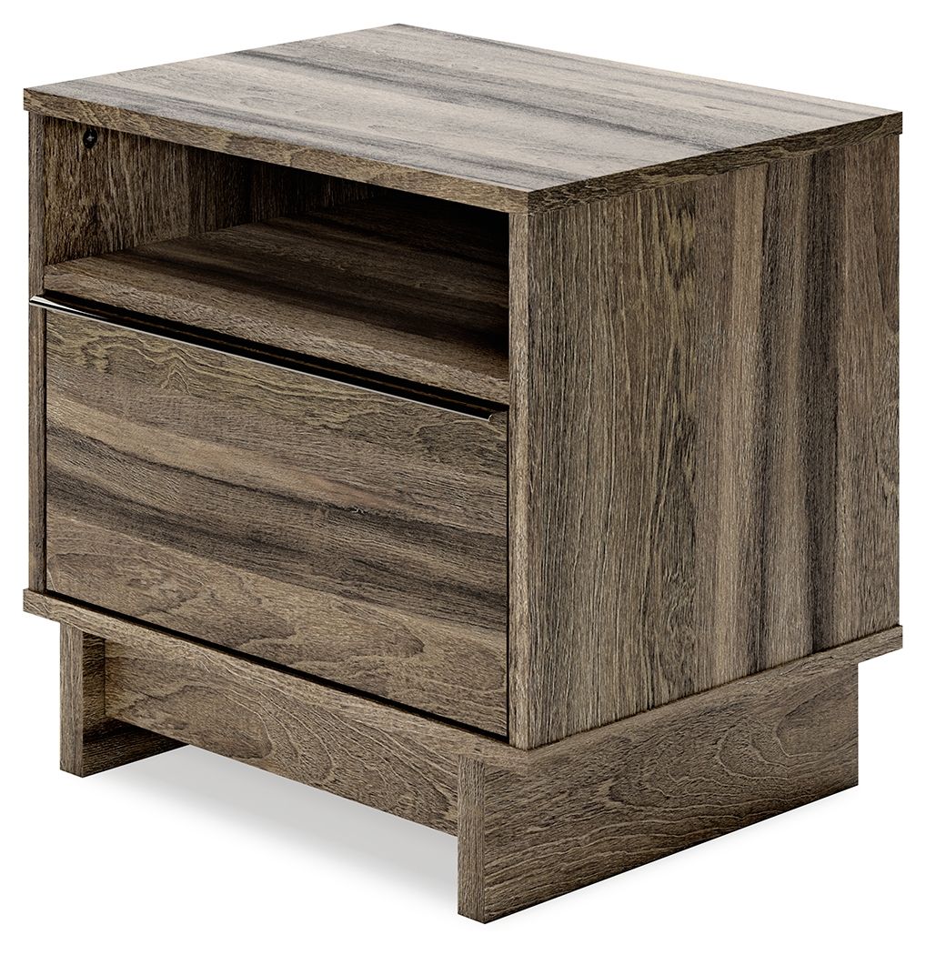 Shallifer - Brown - One Drawer Night Stand - Tony's Home Furnishings