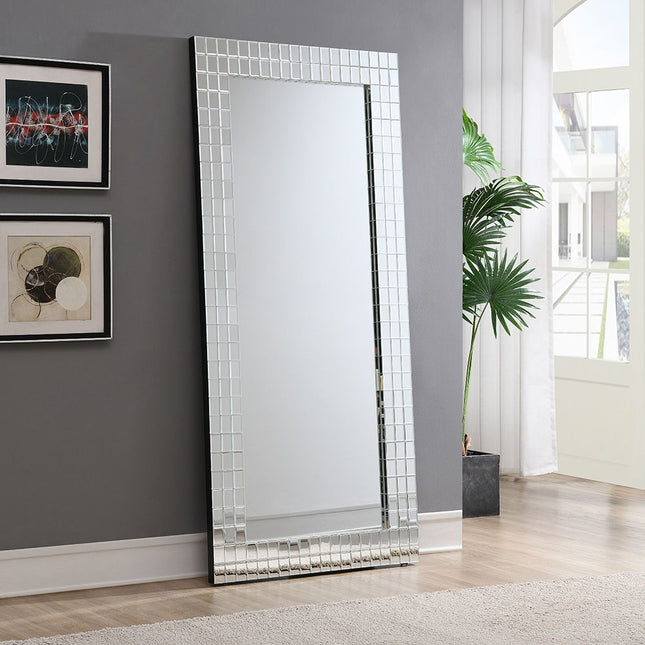 Dominic - Accent Mirror - Pearl Silver ACME 