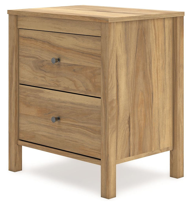 Bermacy - Light Brown - Two Drawer Night Stand Signature Design by Ashley® 