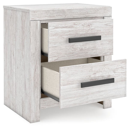 Cayboni - Whitewash - Two Drawer Night Stand Signature Design by Ashley® 