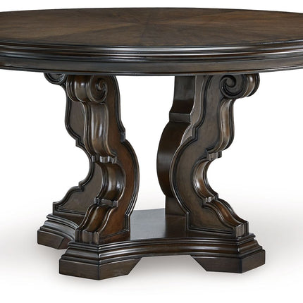 Maylee - Dark Brown - Dining Table Signature Design by Ashley® 