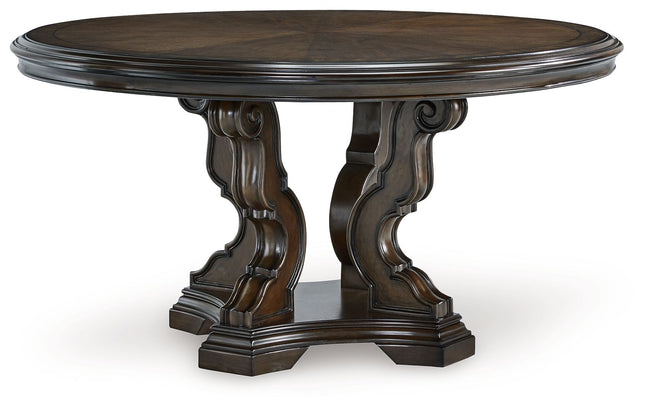 Maylee - Dark Brown - Dining Table Signature Design by Ashley® 