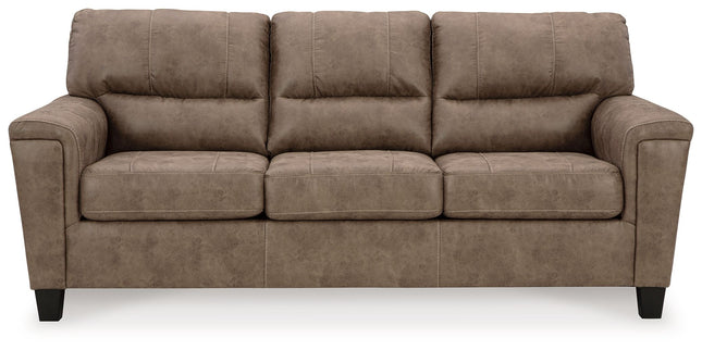 Navi - Fossil - Queen Sofa Sleeper Signature Design by Ashley® 