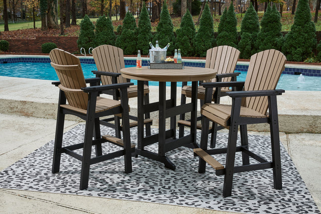 Fairen Trail - Black / Driftwood - 5 Pc. - Dining Set With 4 Chairs Signature Design by Ashley® 